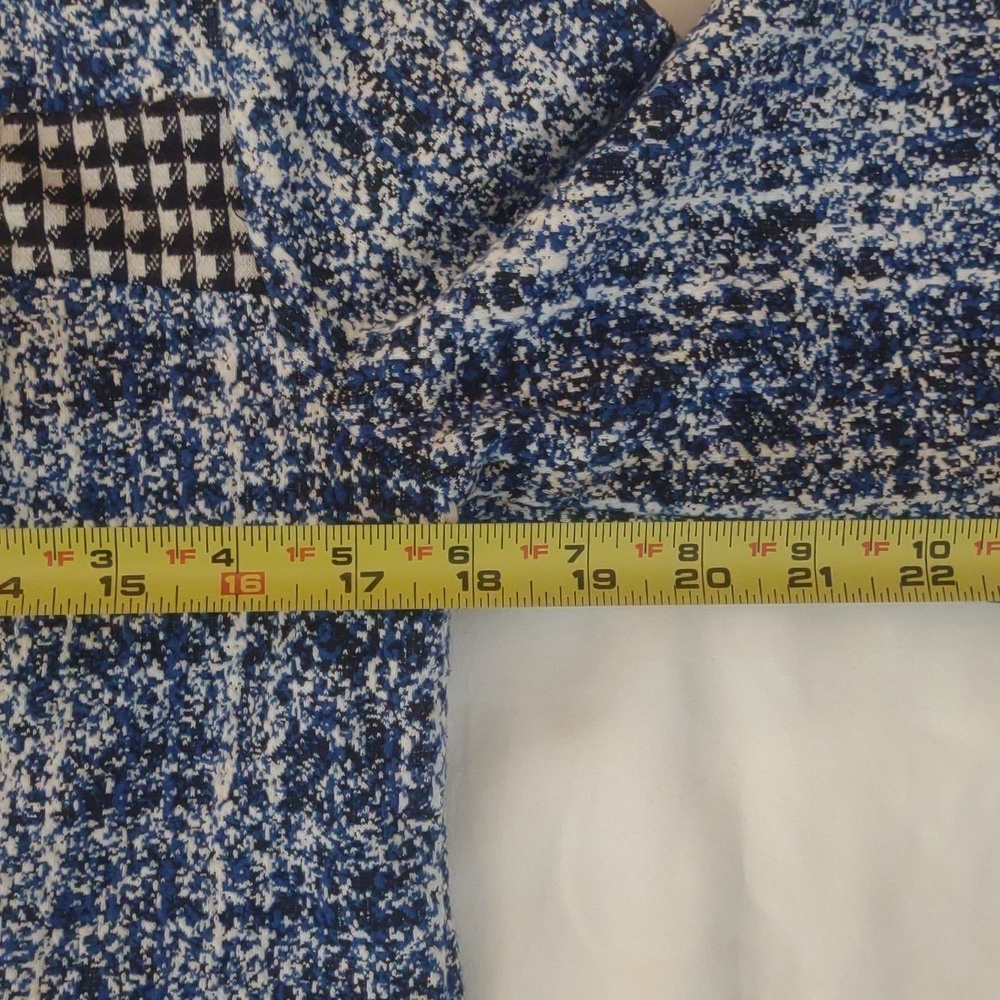 CAbi Club Cobalt/Black/White Tweed Jacket Style # 5294 Size XS - Picture 4 of 8